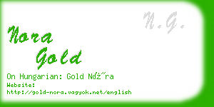 nora gold business card